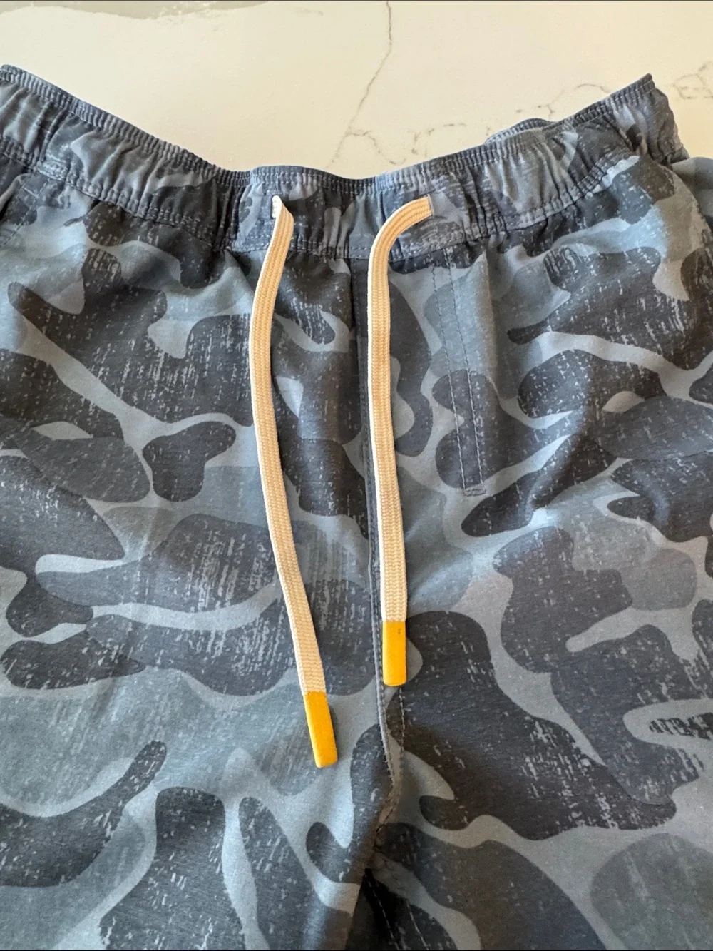 Boys size L Marsh Wear Blue Camo Drawstring Shorts